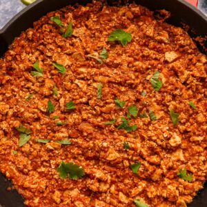 vegan sofritas skillet.