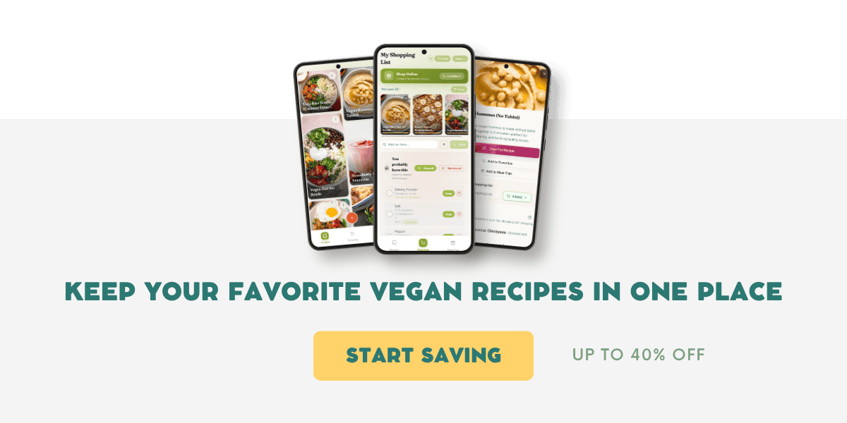 Save vegan recipes for later