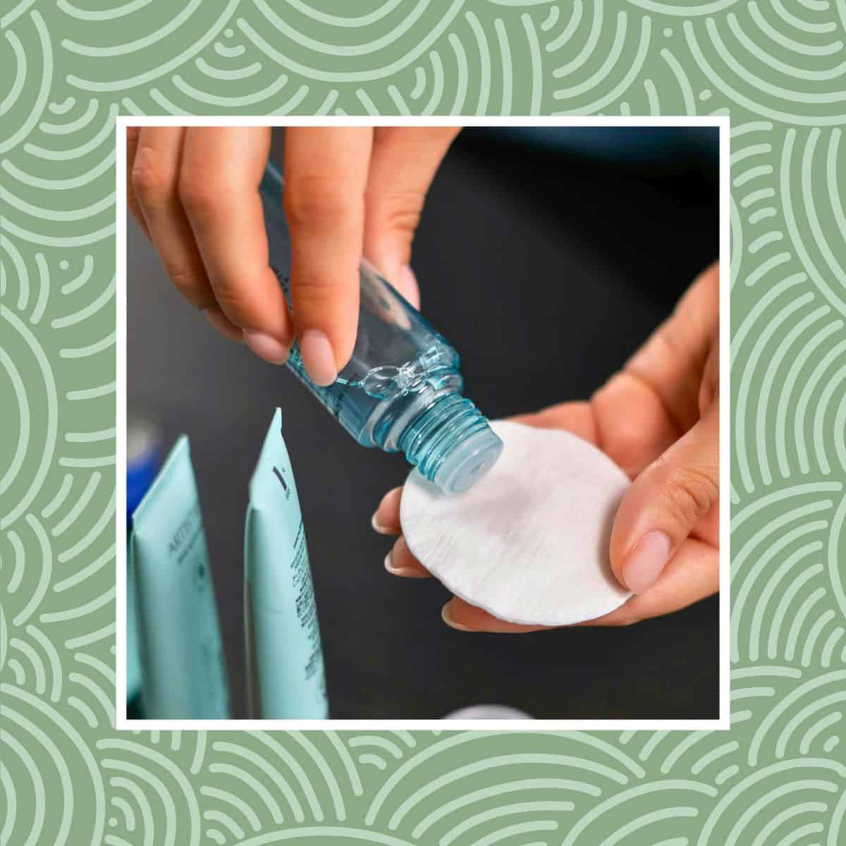Toner applied to cotton pad for simple and effective skincare