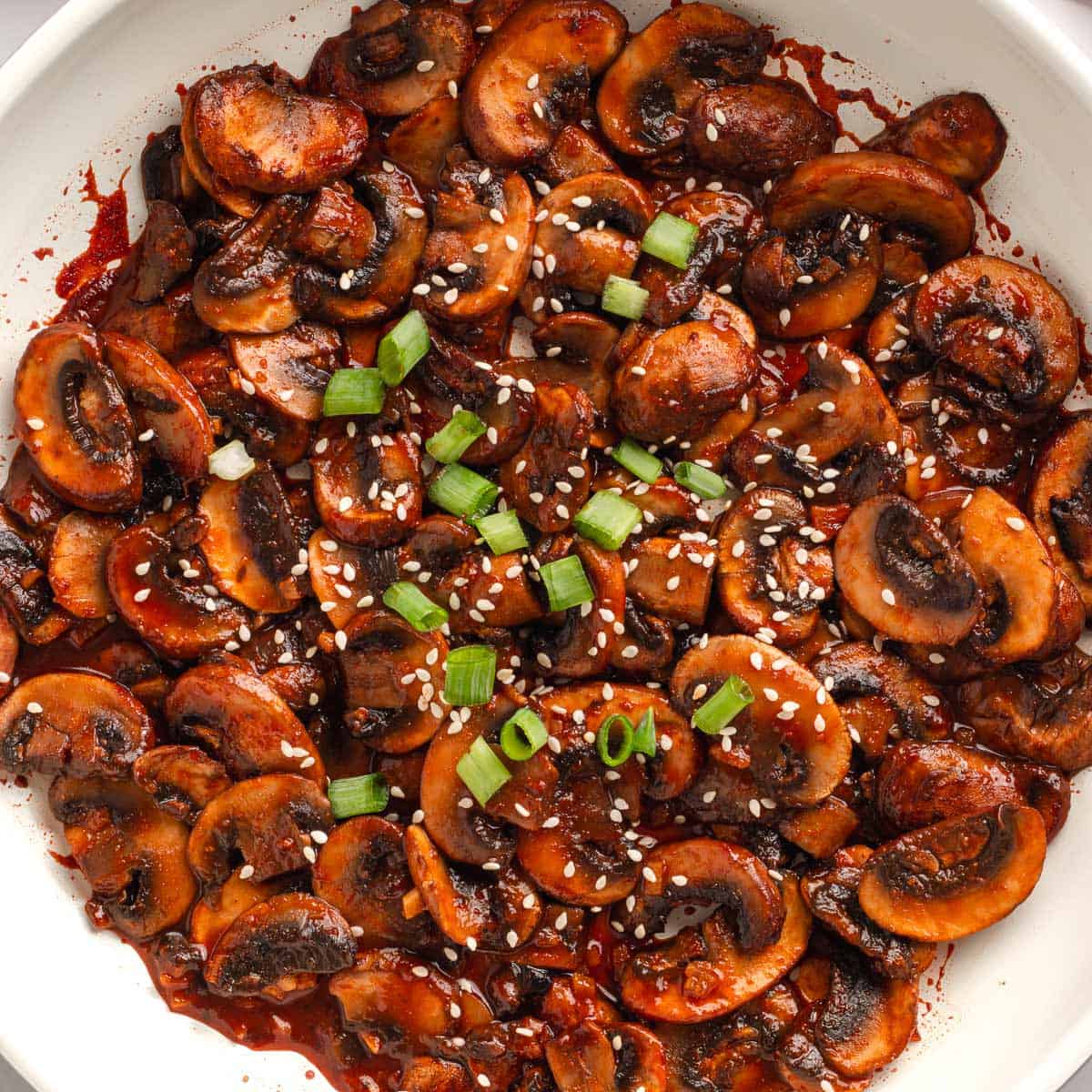 Vegan Spicy Sauteed Mushrooms