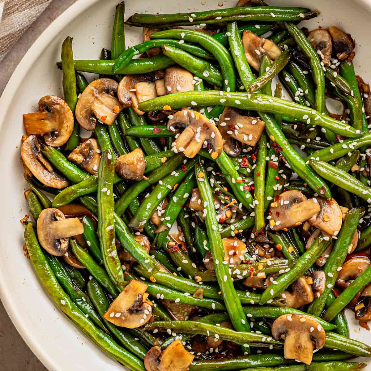 Vegan Garlic Soy Green Beans in 20 Minutes